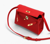 Mini Crossbody Bag with golden details 高貴時尚金扣手小包
