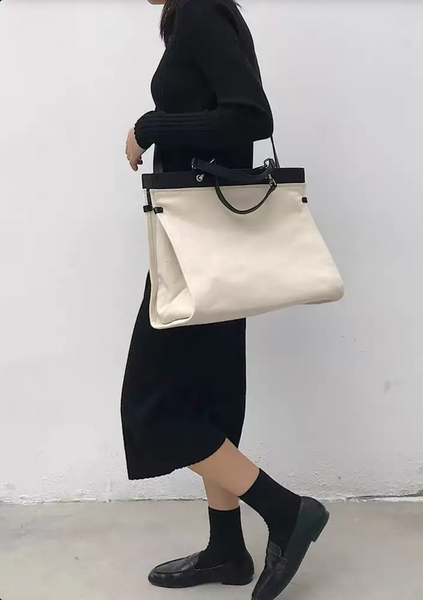 Canvas Multi-Purpose Tote Bag 大容量单肩斜挎包帆布袋