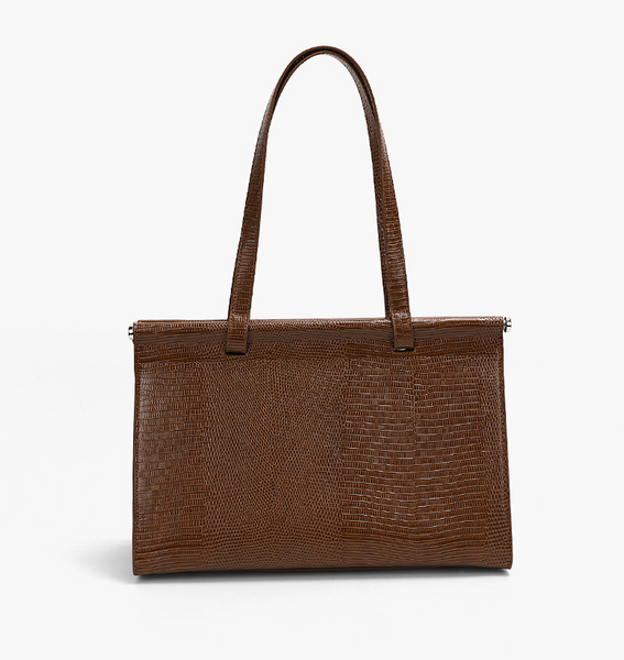 Basic Clean design Shoulder Bag 高貴氣質時尚蛇紋單肩手提包